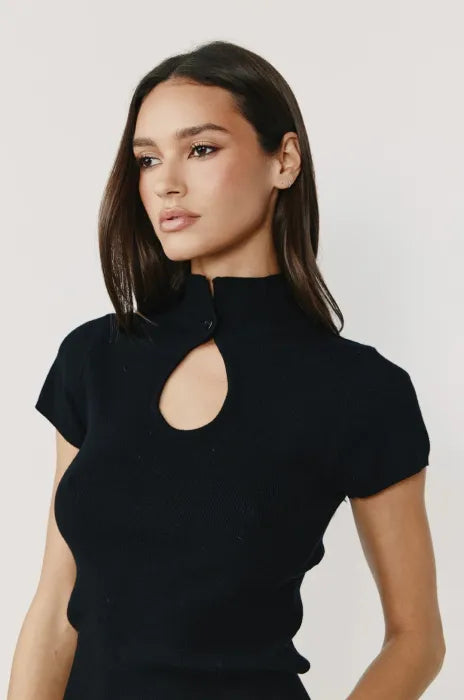 Raven Cut-Out Top 🖤