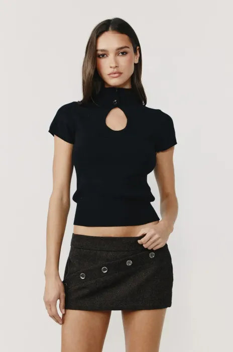 Raven Cut-Out Top 🖤