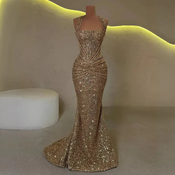 The Aurora Gold Gown ✨