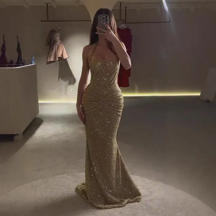 The Aurora Gold Gown ✨